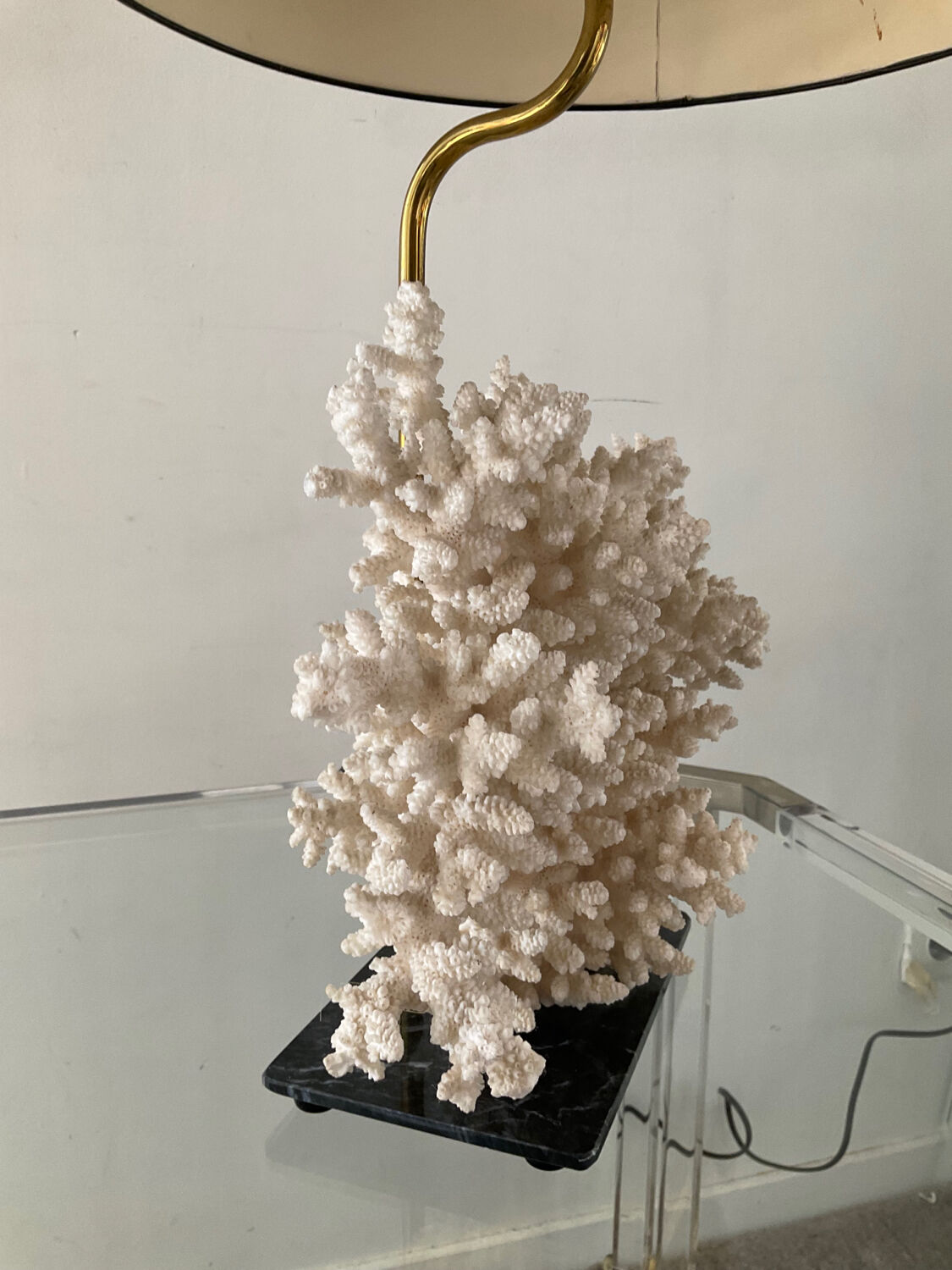 Hollywood Regency coral lamp from the 70s