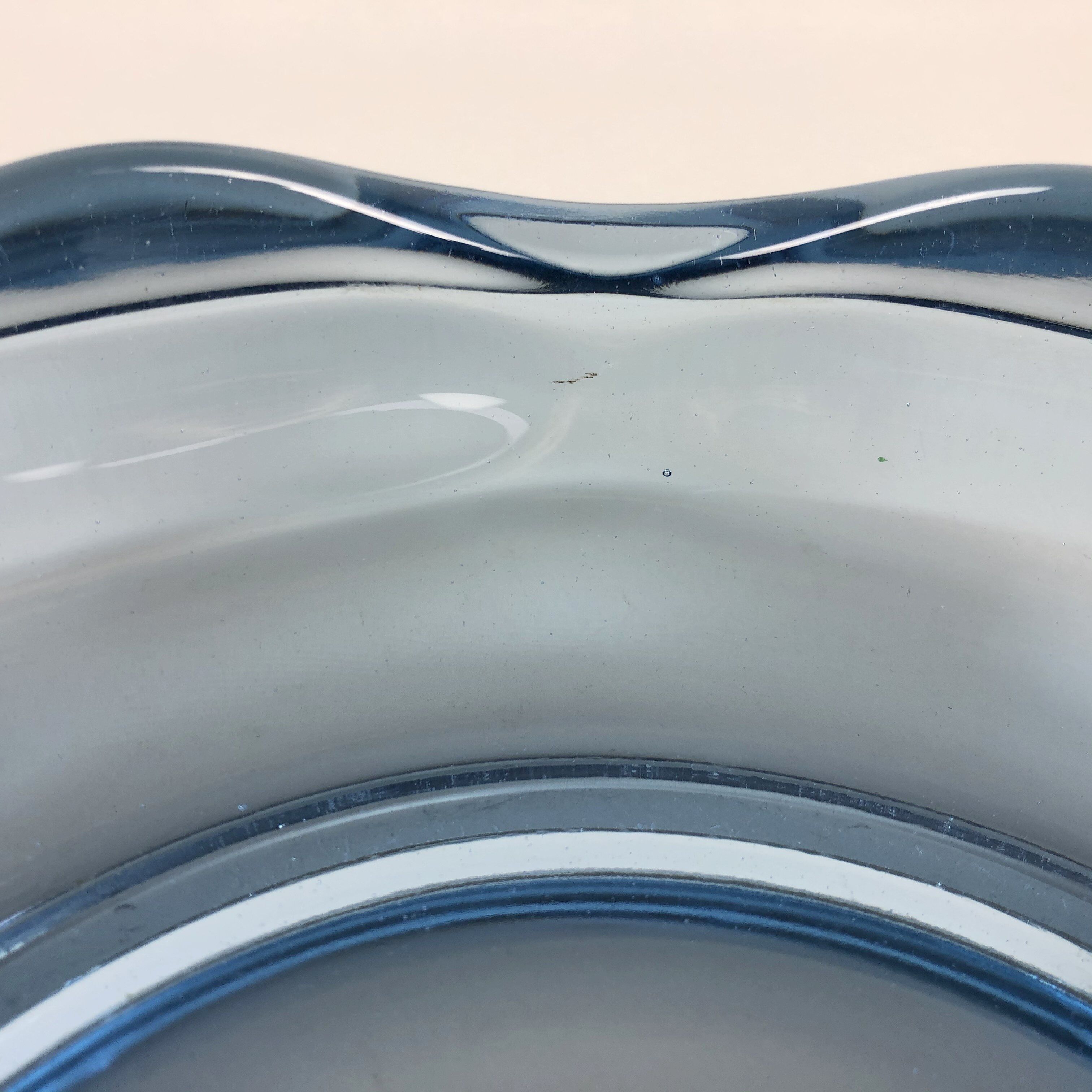 Heavy Glass Bowl by Rudolf Jurnikl, Czechoslovakia 1960's