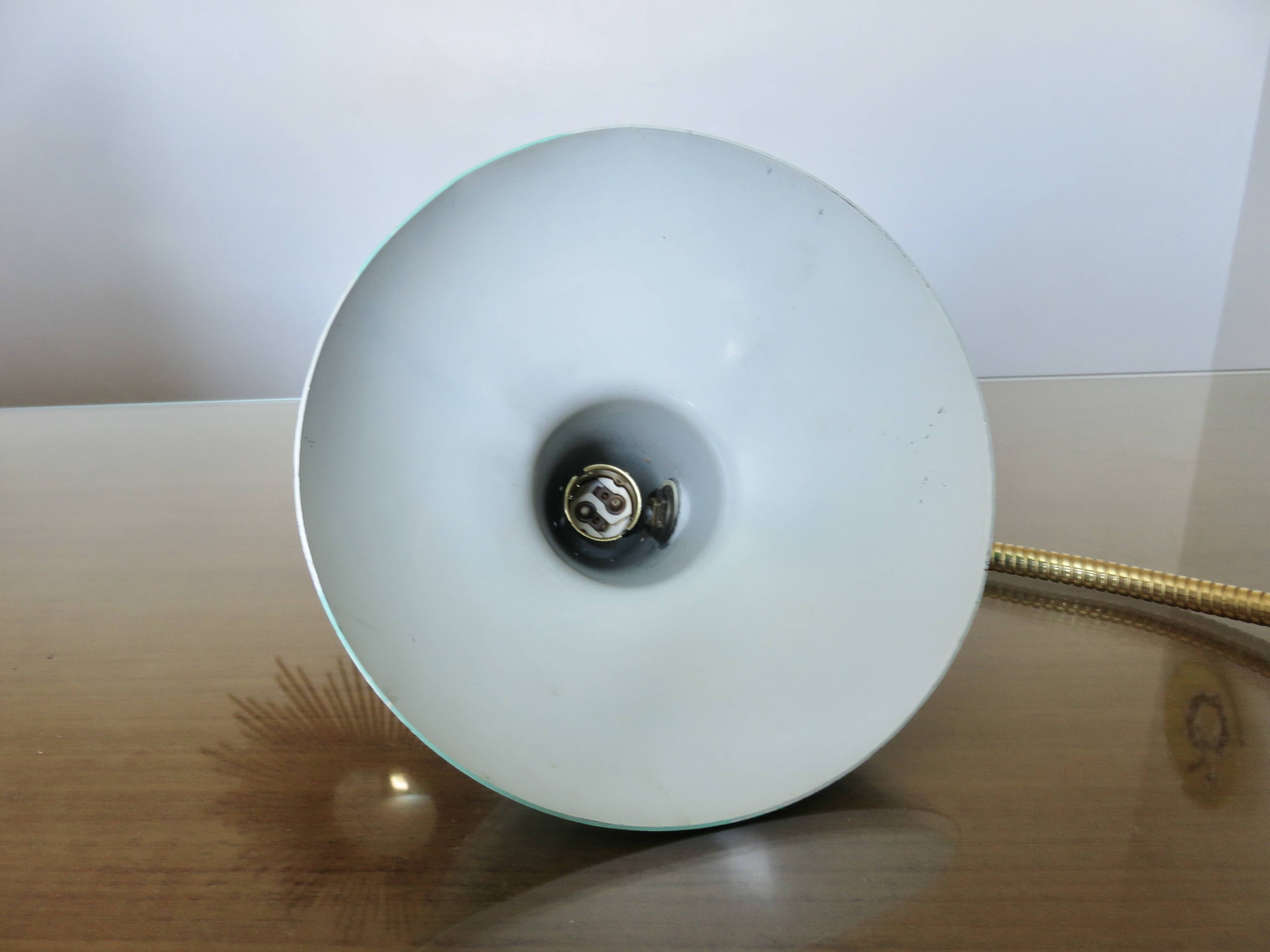 60s teal-coloured cocotte lamp