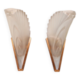 Pair of Art Deco wall lights