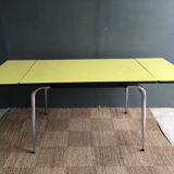 Yellow formica table