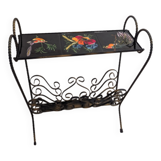 Wrought iron magazine rack Villauris