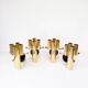 German "space age" appliques in gilded brass Bega Bloom (4 AVAILABLE).