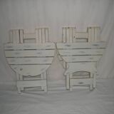 Pair of folding stools