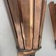 set of 2 copper 25cm Gio Ponti Style Theatre Wall Light Sconces, Italy 1950