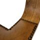 Vintage Spanish chair stool brutalist design wood