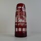 Egermann Art Deco Ruby Cut Overlay Vase, Czechoslovakia, circa 1920