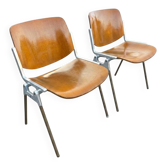 Paire de chaises "DSC 106" par Giancarlo Piretti pour Castelli, 1960
