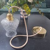Vintage glass globe pendant light