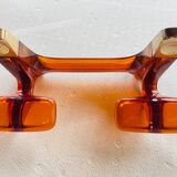 Ensemble de 4 accessoires de salle de bain Burnt Orange 1970s