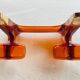 Set of 4 Burnt Orange 1970s Bathroom Accessories