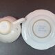 Tasse sur soucoupe, fait main, pornic, fleur de lys et hermine, bretagne