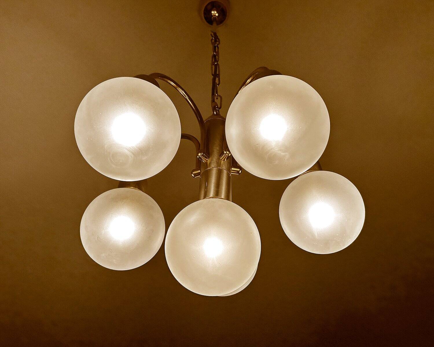 Lustre vintage de l'ère spatiale, années 1970