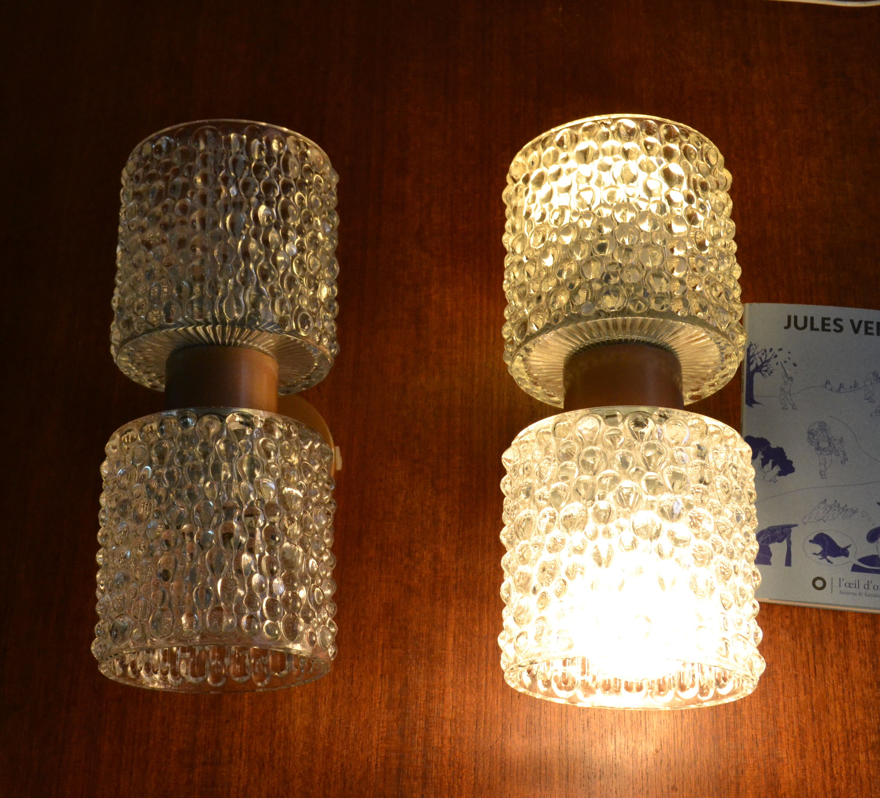J.W Bosman's 60s Raak Pair of wall light