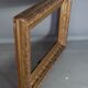 Nineteenth century frame gilded stucco wood 51.5x40 foliage 36.7x25.5 cm SB
