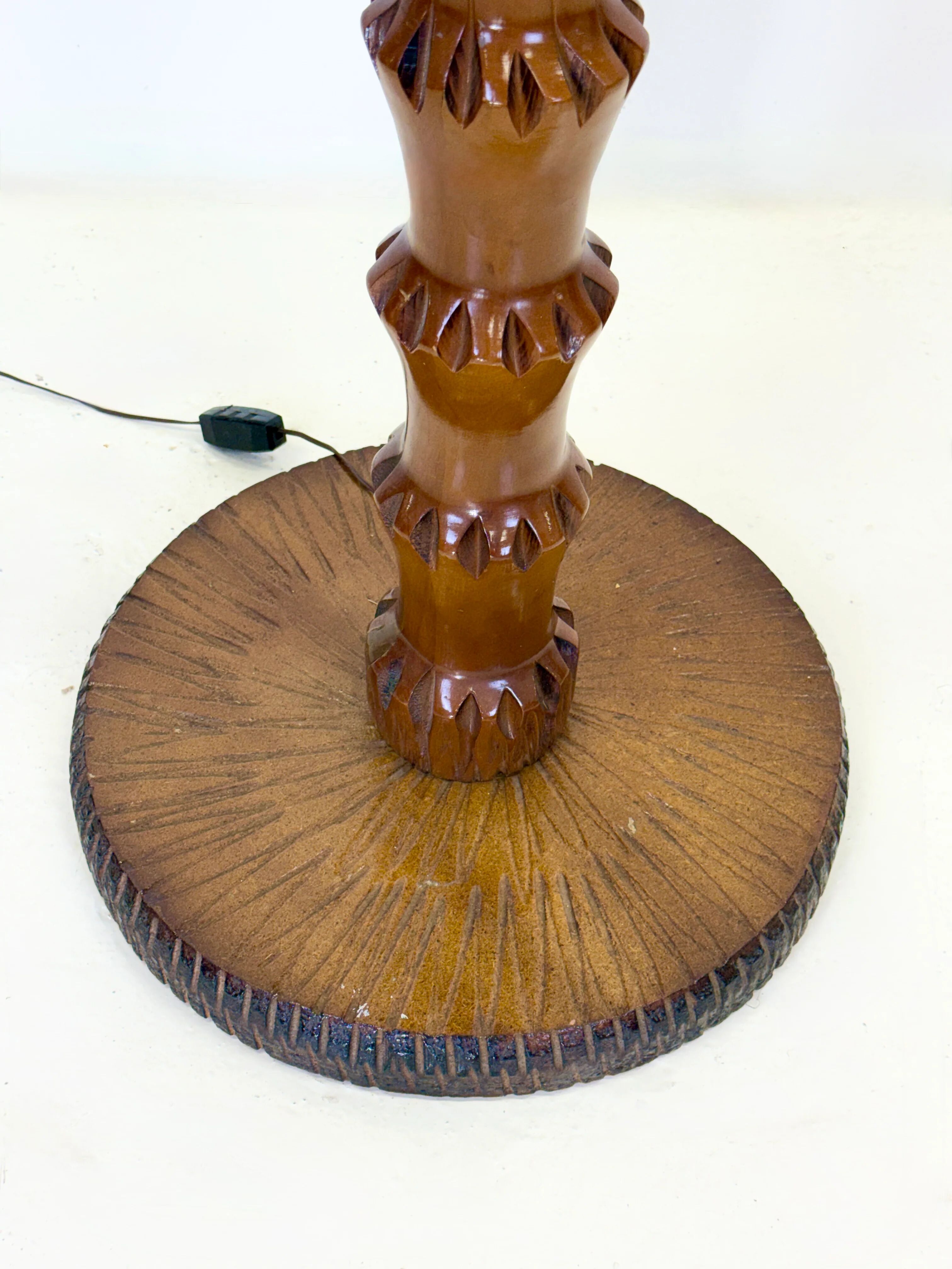 "Palm tree" floor lamp — Aldo Tura, Italy, circa 1960