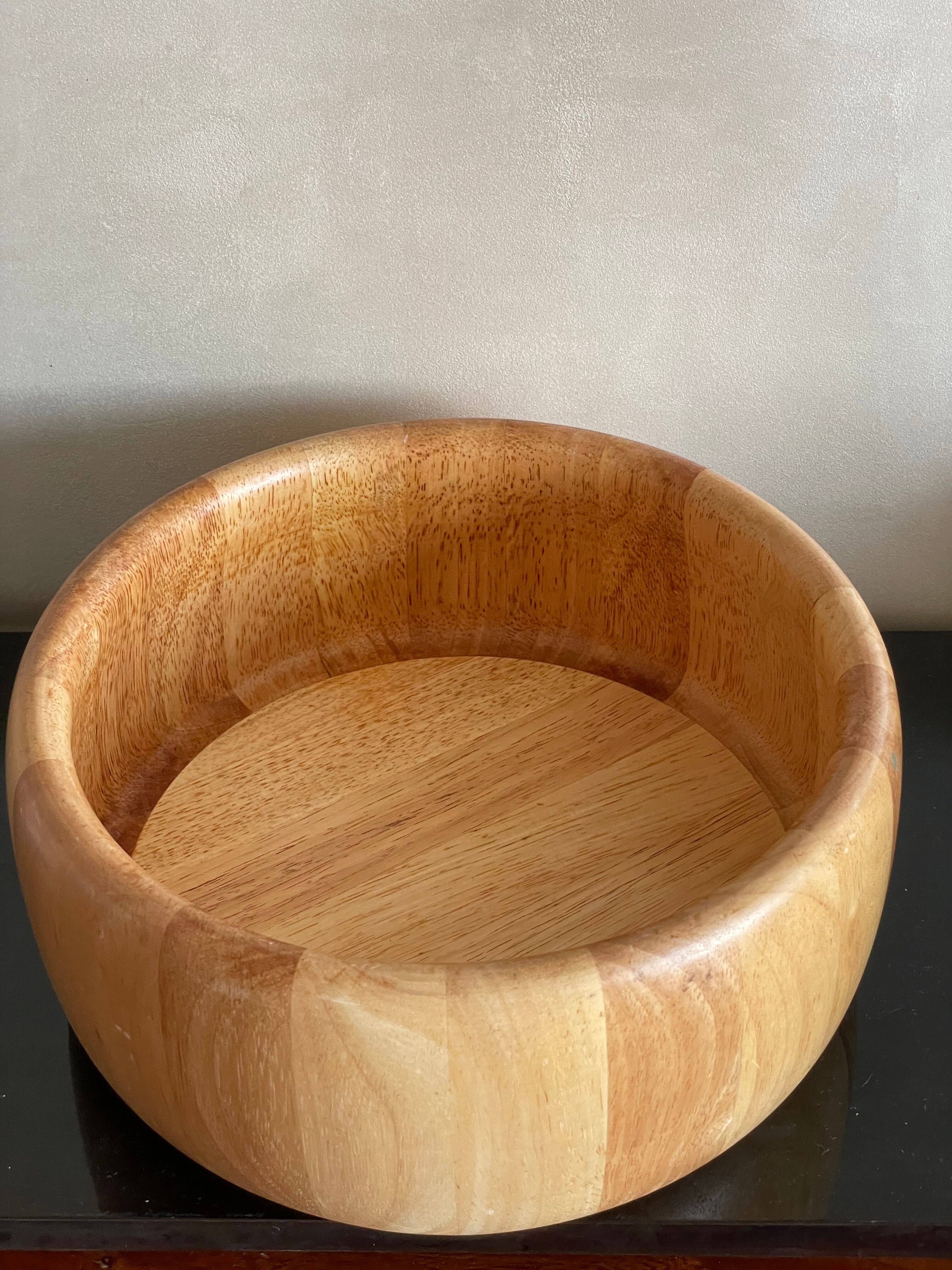 Fruit bowl in wood Rubber of Brazil