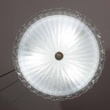 Charming Italian Trasparent Murano Glass Ceiling Fixture, Murano, 1960