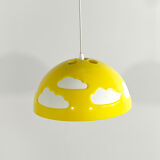 Yellow skojig cloud suspension by henrik preutz for ikea, 1990
