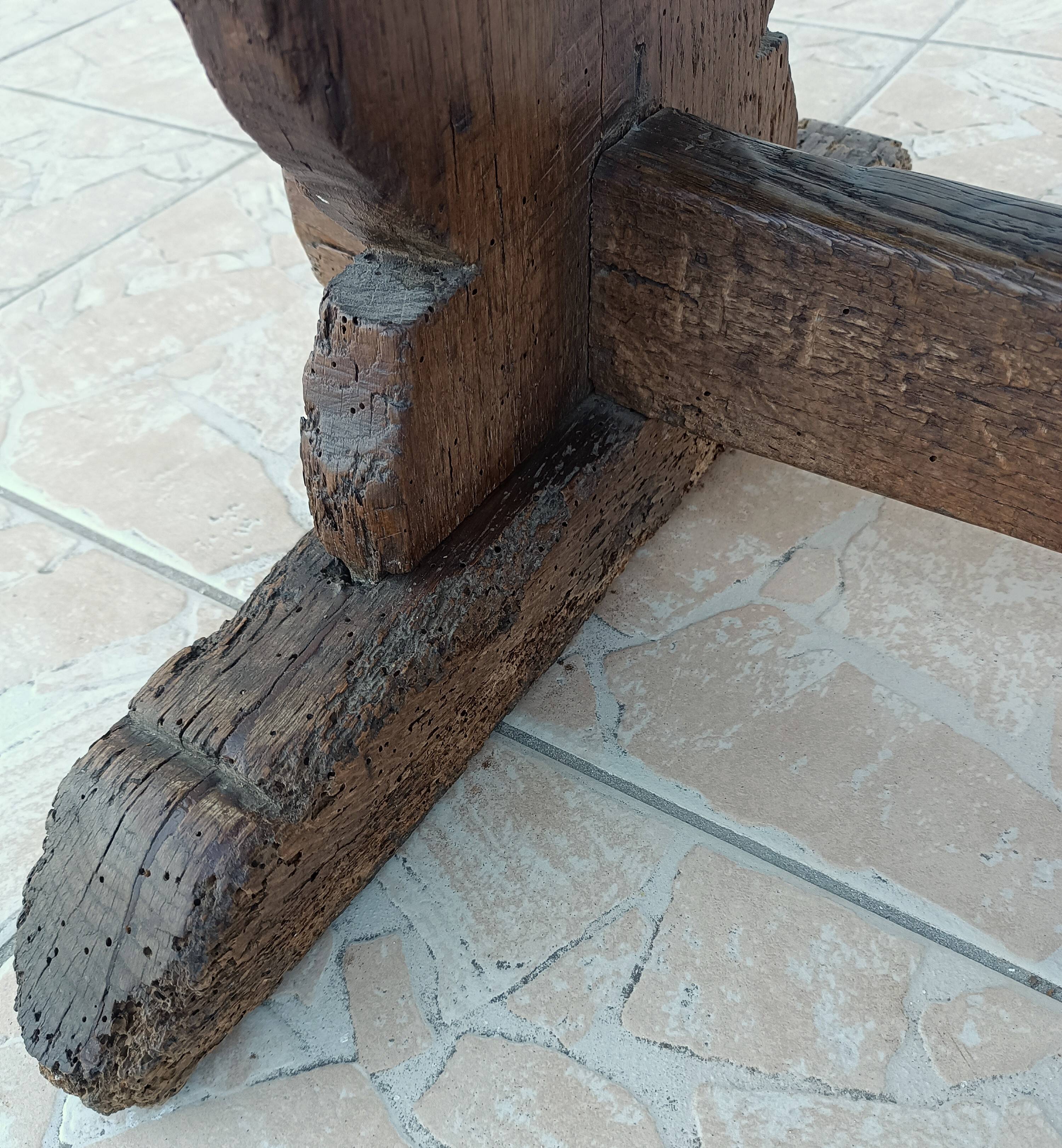 18th Century Solid Oak Monastery Table