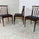 Chaises de salle à manger scandinaves, années 1960, Ensemble de 3