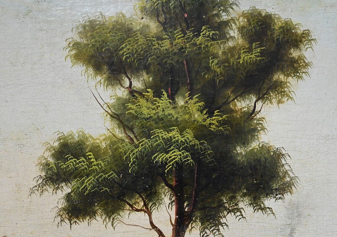 Miroir trumeau en bois doré, style Louis XVI – 1900
