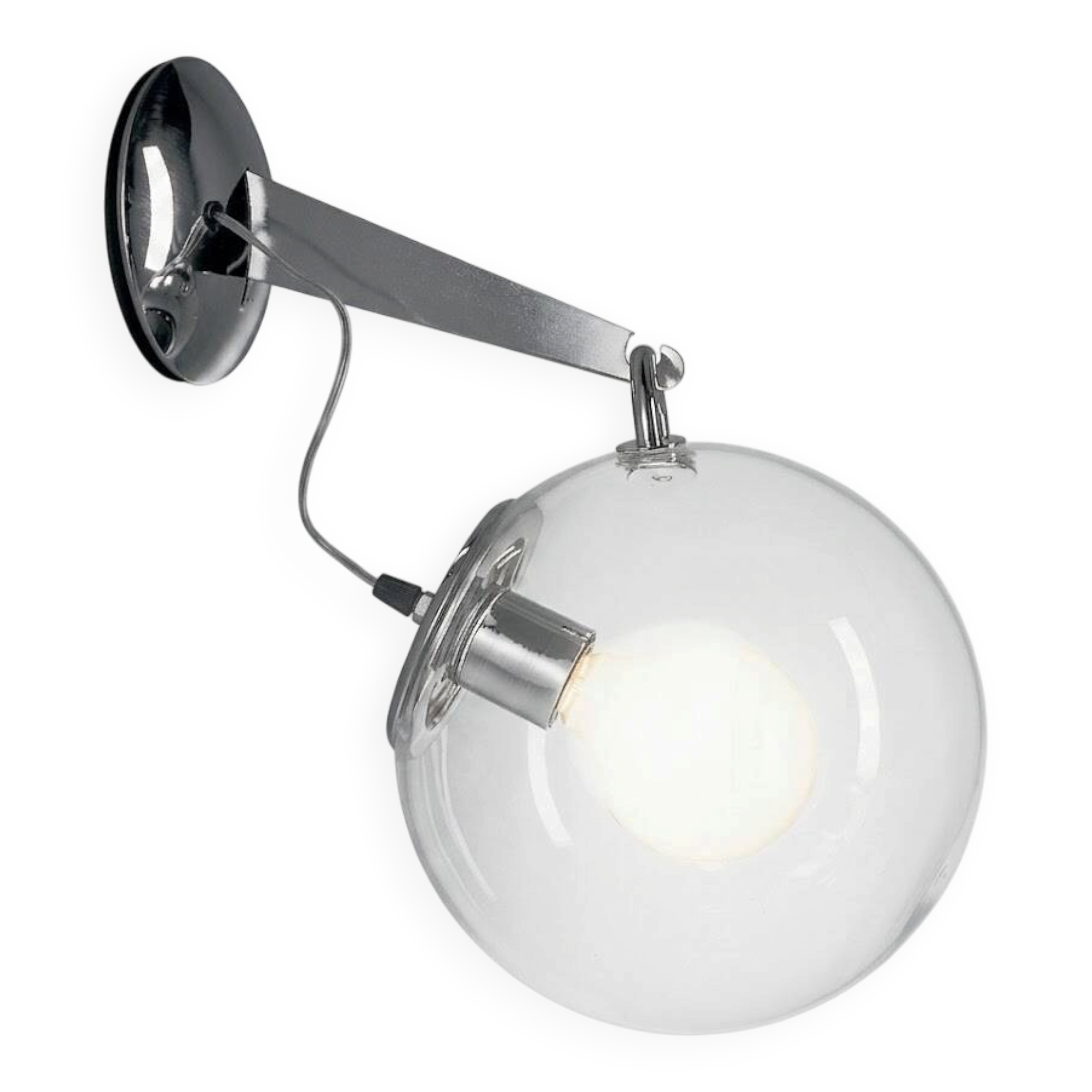 Miconos wall light by Ernesto Gismondi for Artemide in blown glass.
