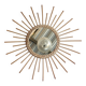 Vintage rattan sun mirror