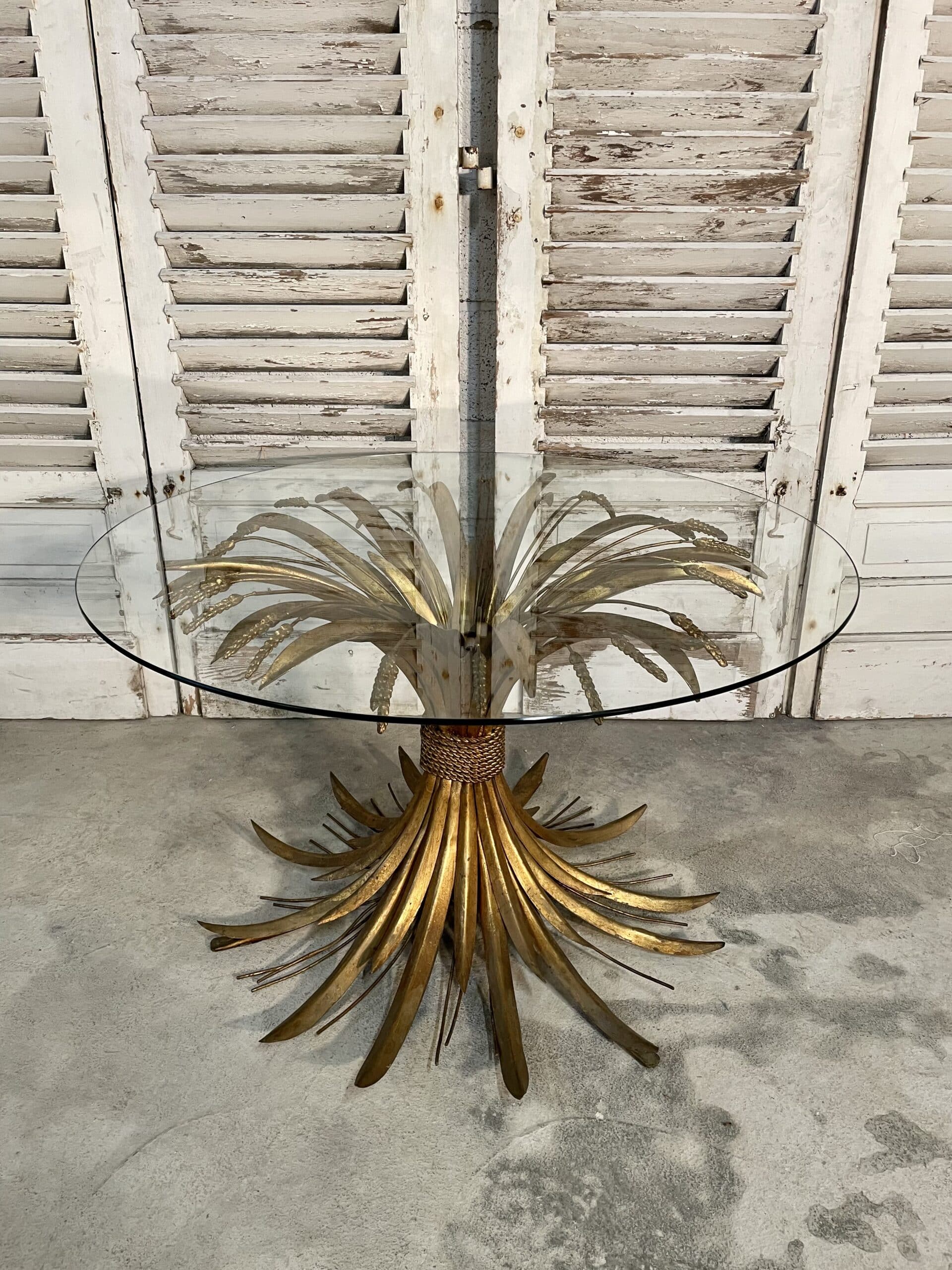 Coffee table sheaf of wheat "coco chanel" by robert goossens