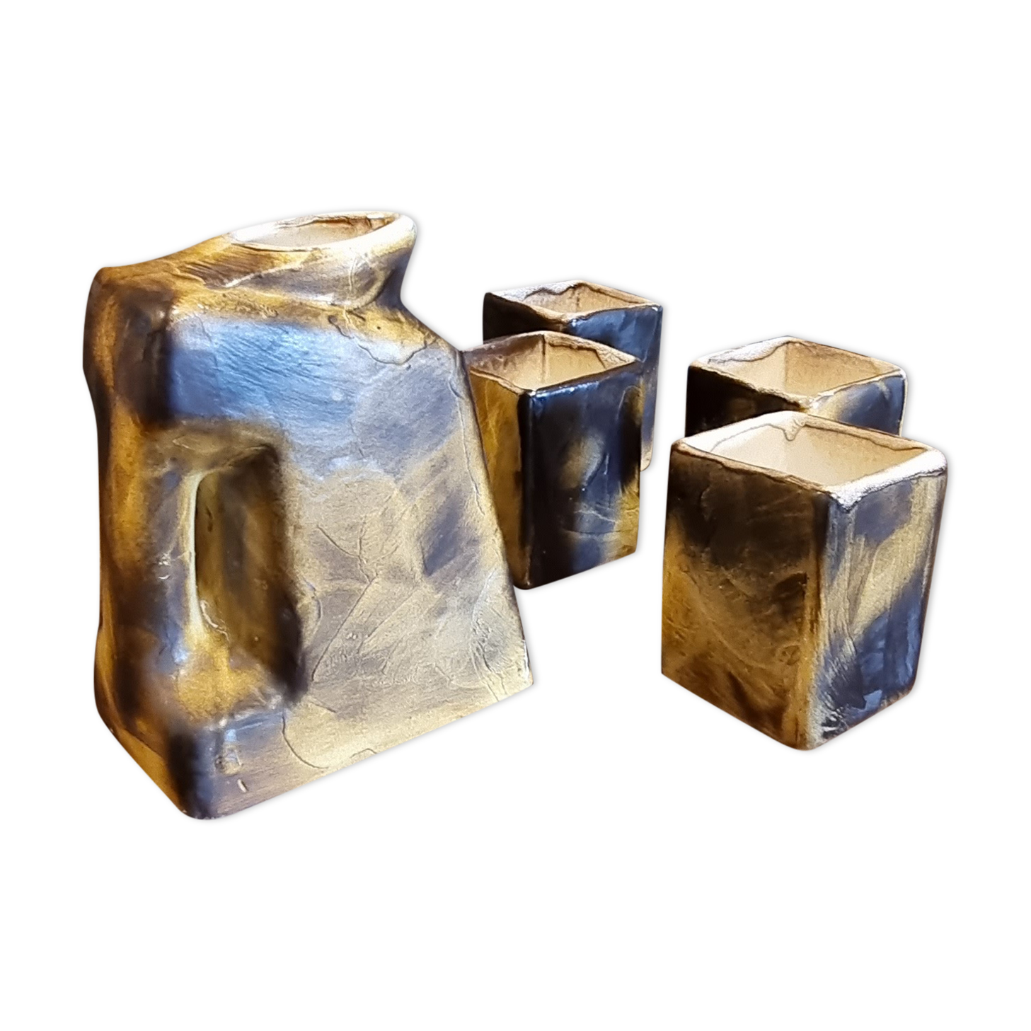 Pitcher and Vallauris glasses