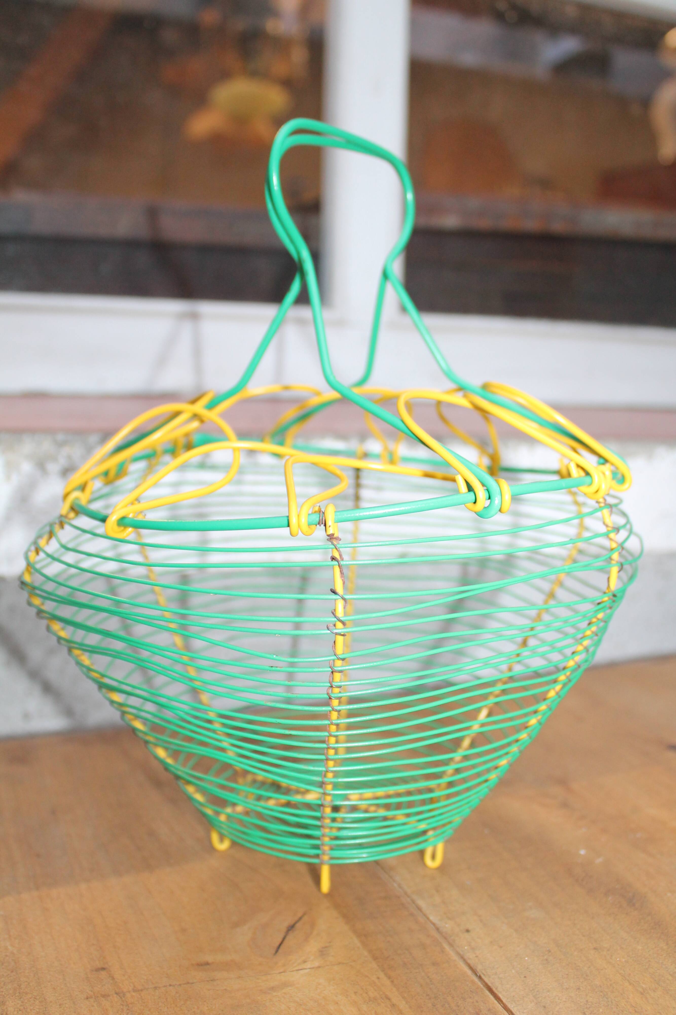 Yellow and green salad basket