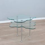 Alessandro Mendini post-modern glass coffee table 1980s