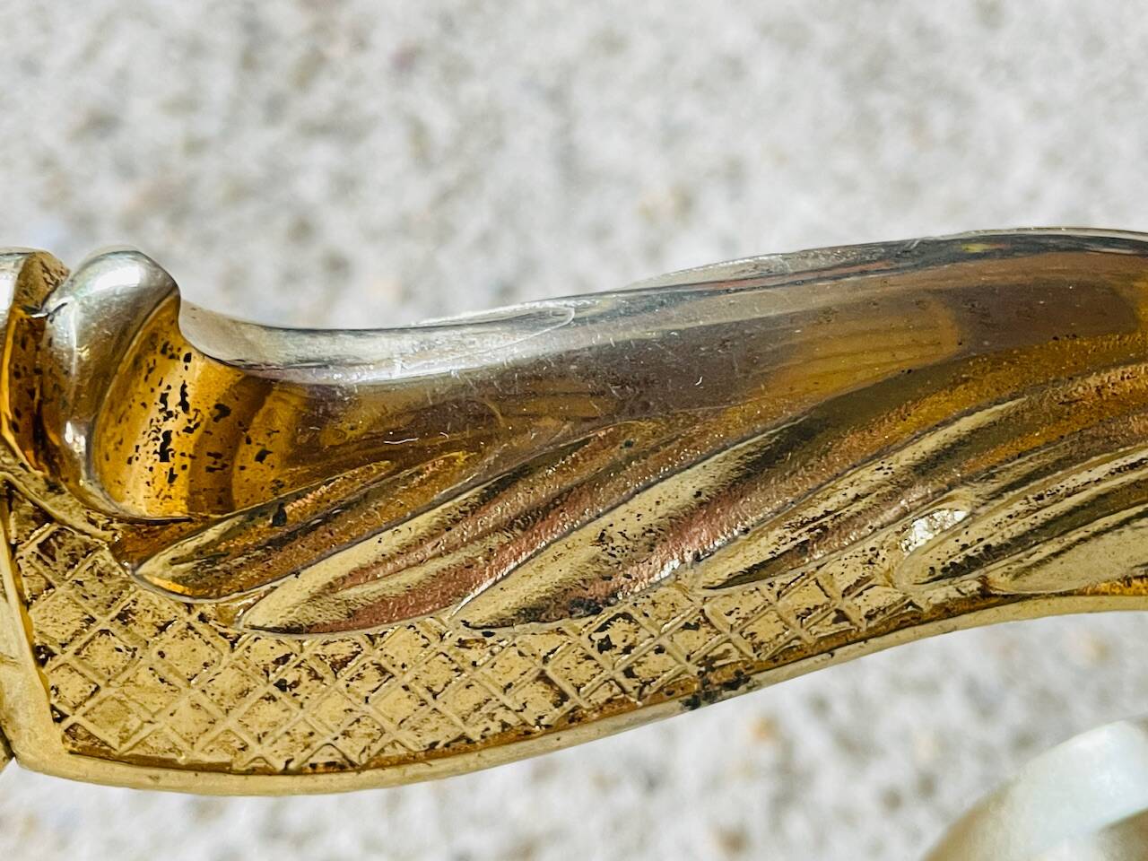 Vintage brass floor lamp, tripod circa 1960s