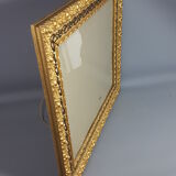 Old frame circa 1900, wood - gilded stucco with leaf - black laqué 53x45 cm leaf 42.5x35 cm SB