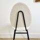 Chaise années 50 en tissu bouclette