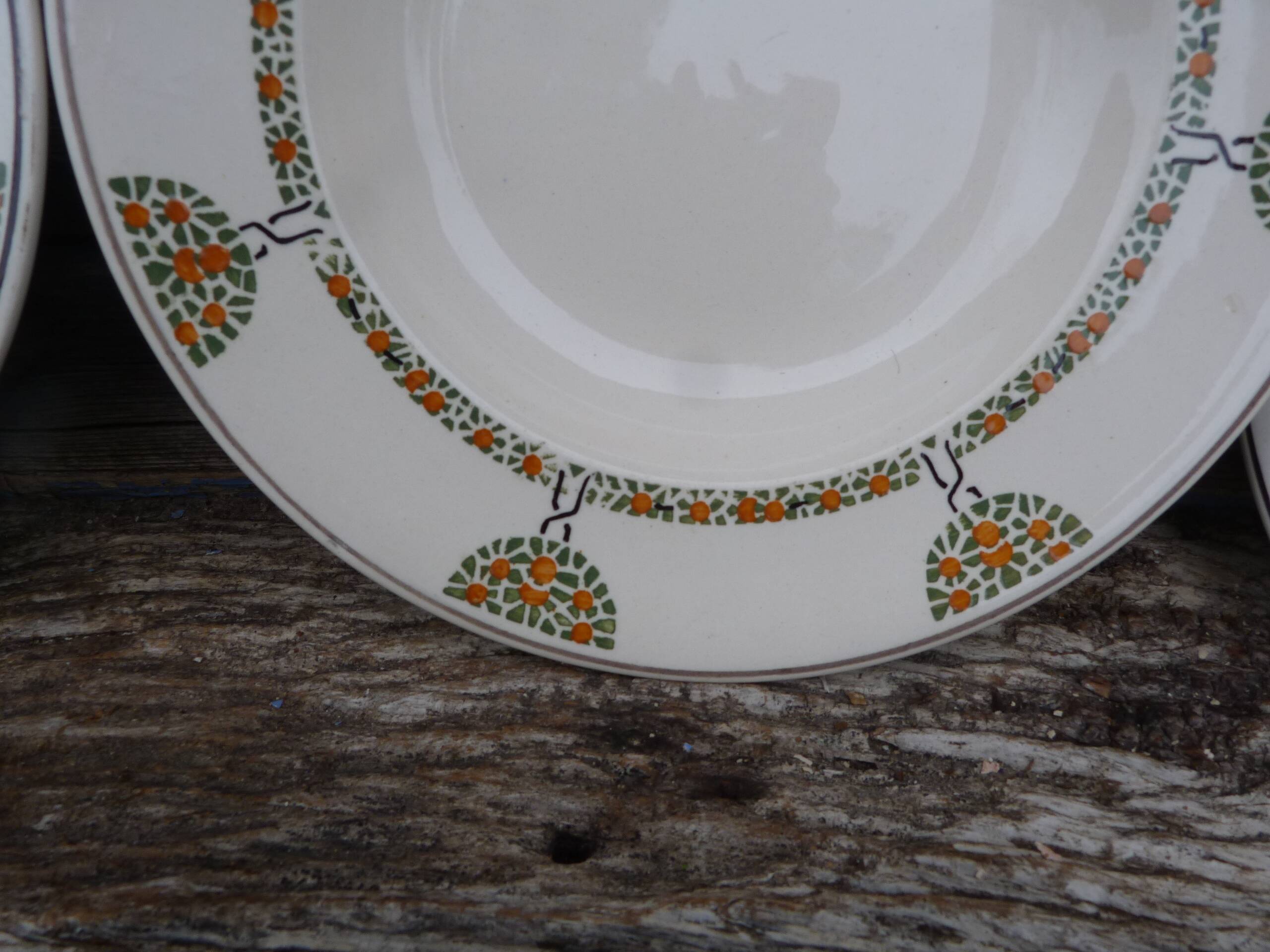Lot de 4 assiettes Longwy