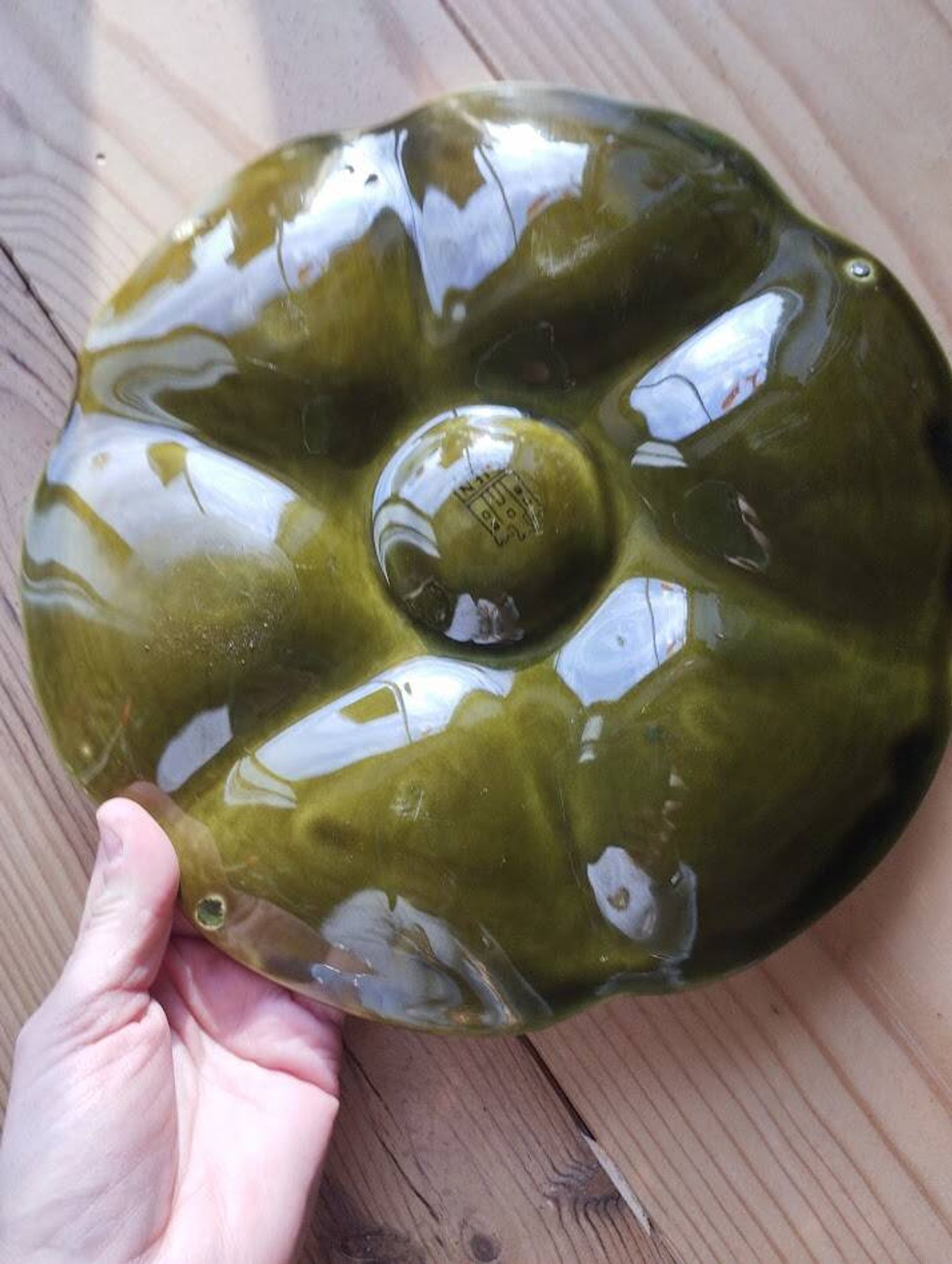 6 vintage ceramic oyster plates from Gien