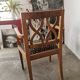Art deco oak armchair 1940/1950
