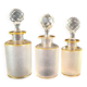 Napoleon III frosted crystal toilet set by Saint Louis