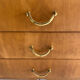 Vintage chest of drawers feet compass