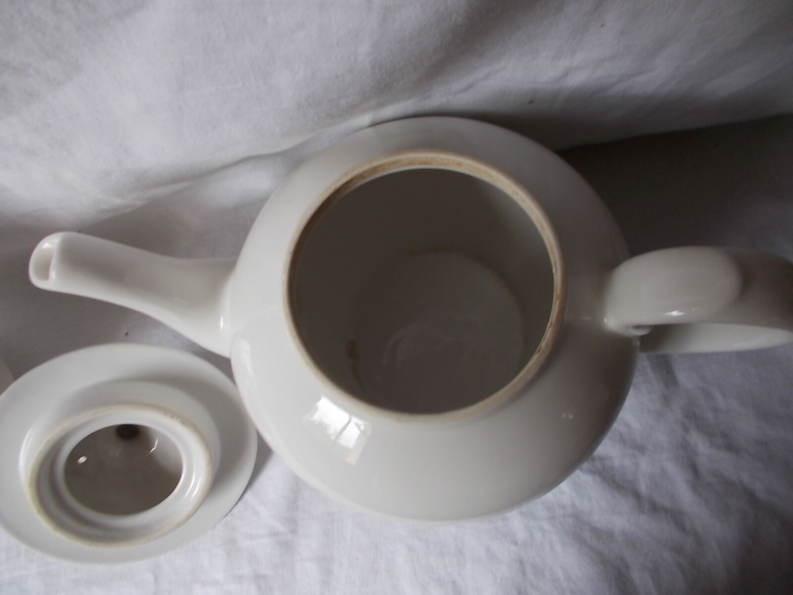 Coffee maker or teapot lunch service Apilco in earthenware with its filters