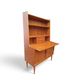 Danish teak secretary bureau with bookcase, Larsens Møbler, 1960s