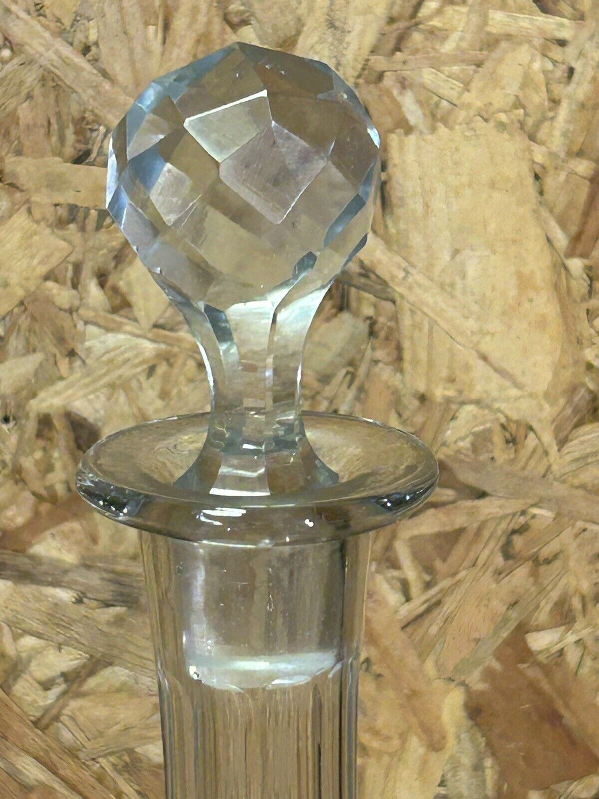 Pair of decanters nineteenth crystal grave, baccarat quality, Saint Louis, chic decoration