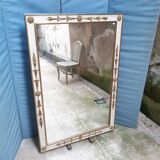 Miroir empire doré et blanc 130X89