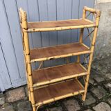 Vintage bamboo shelf