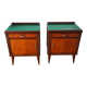 Paire de tables de chevet Italienne de 1950