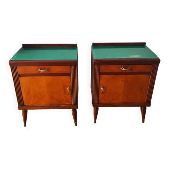 Pair of Italian bedside tables from 1950