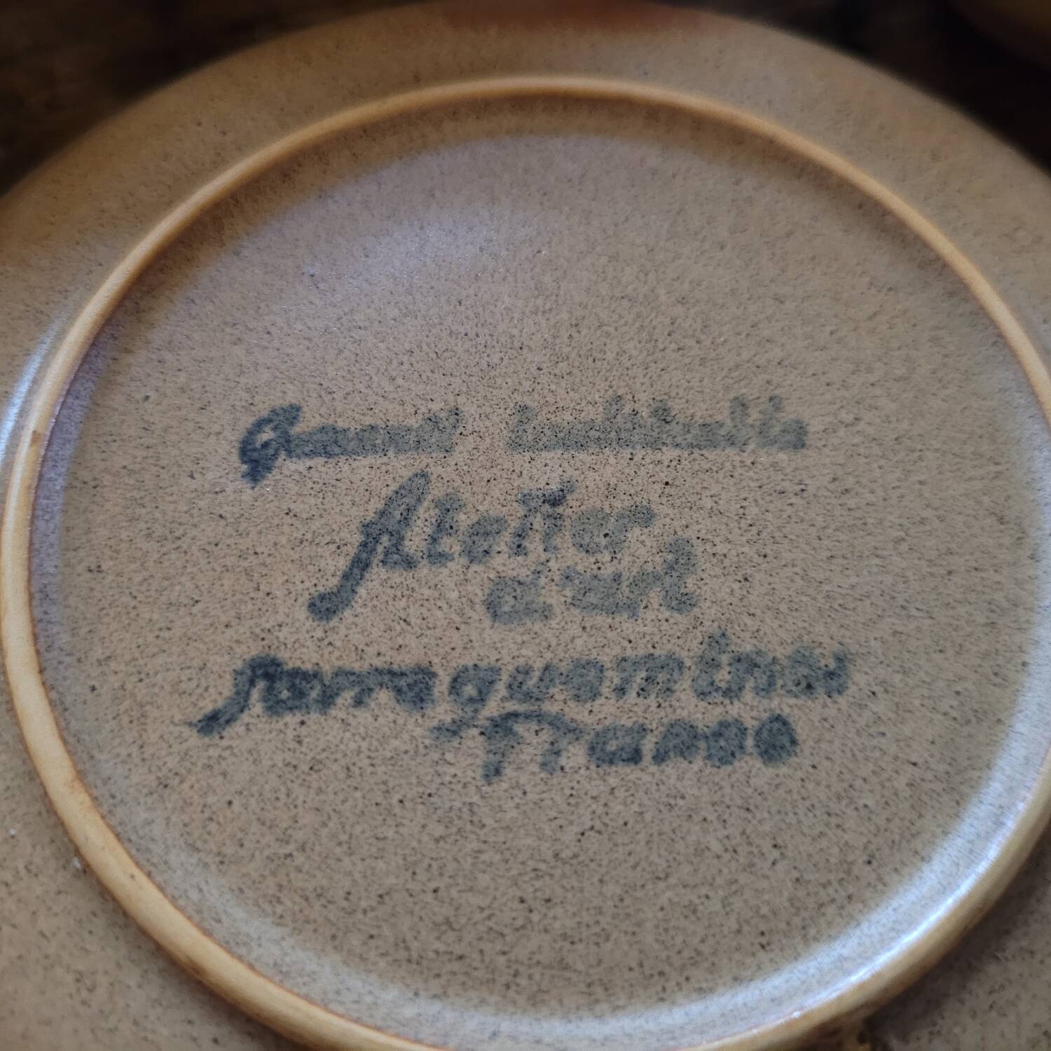 Cups from the Sarreguemines art workshop. 1970s