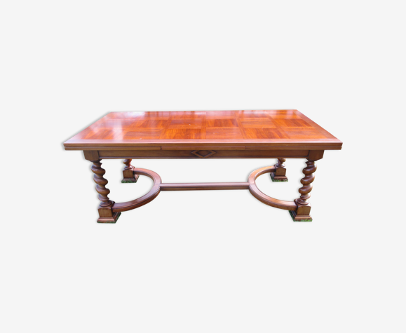 Old walnut farmhouse table extended 340 cm