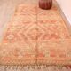 Peach Vintage Moroccan Rug 163 x 289 cm, Berber Wool Rug, Handmade Boho Rug